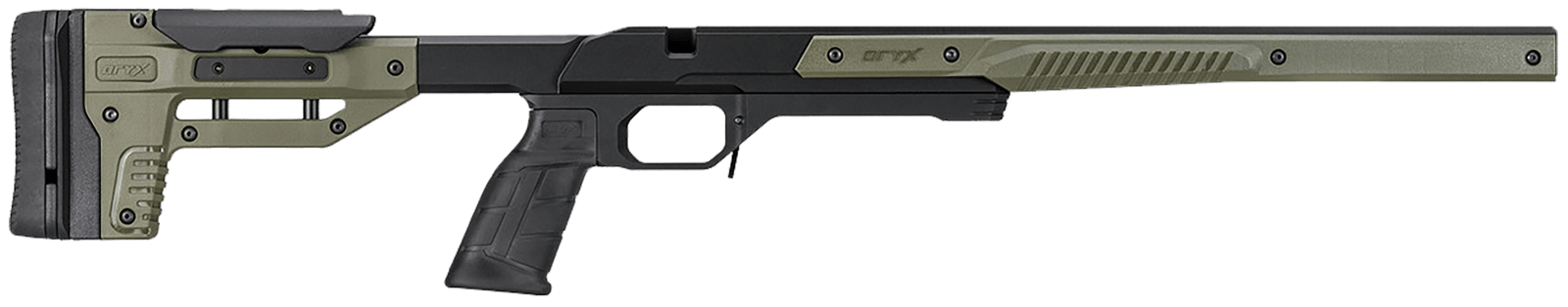 Mdt Sporting Goods Inc 103950ODG Oryx Sportsman OD Green Aluminum Tikka T3/T3x/ Short Action 32.25"