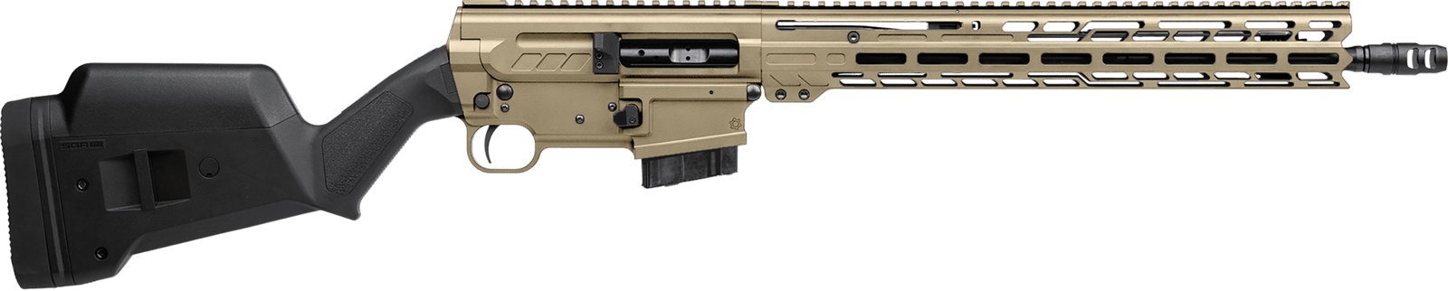 CMMG 28AC60CCT Dissent BR4 *CA Compliant 22 ARC 10+1 16.10" Coyote Tan Cerakote Aluminum Receiver, Magpul SGA Stock, Zeroed Drop-In Single Stage Trigger