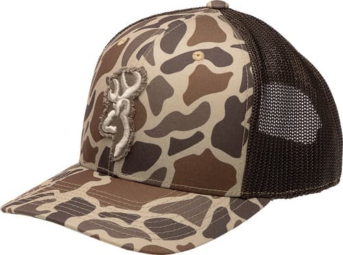 BROWNING CAP FLASHBACK 110MESH BACK REC PATCH TAN CAMO