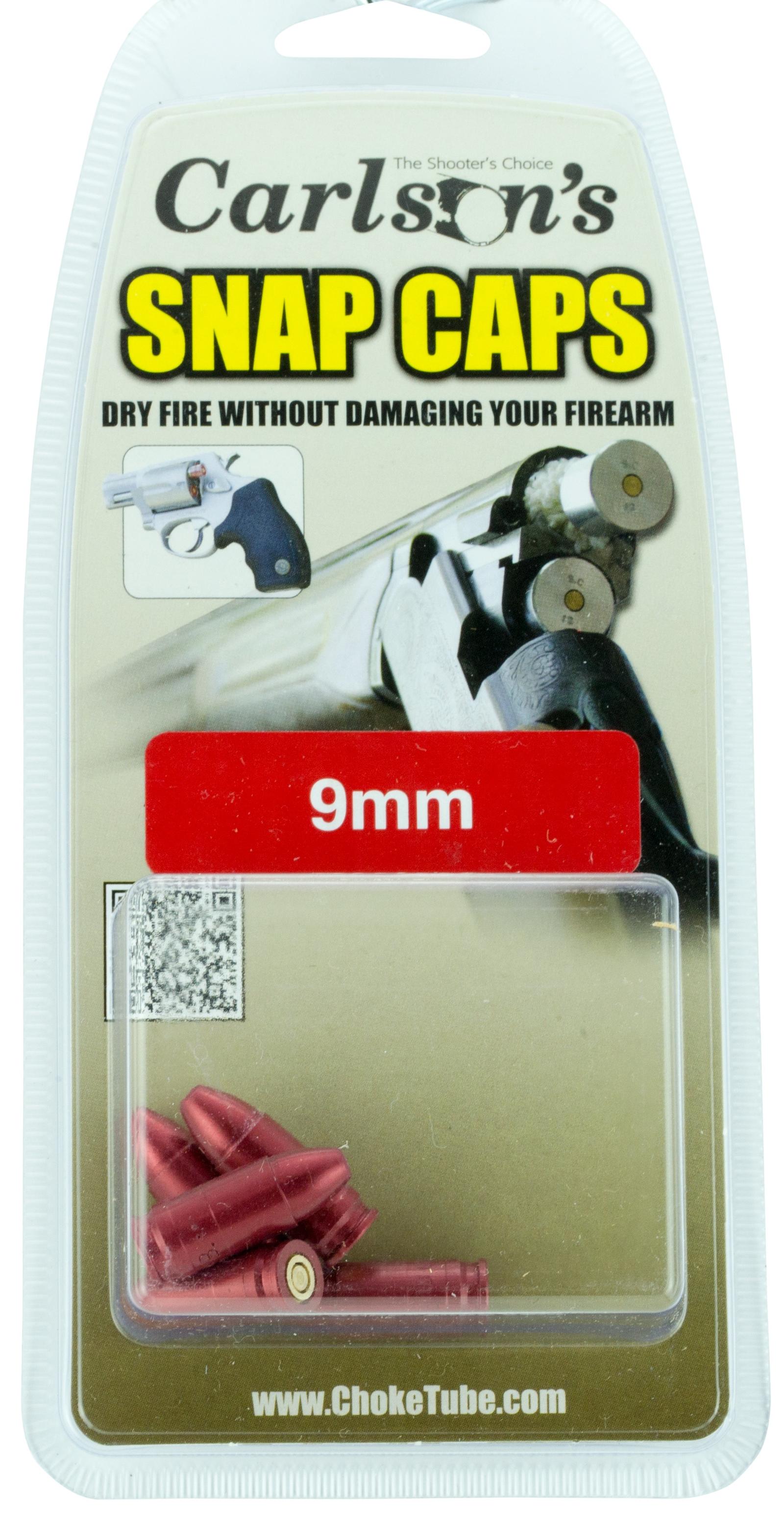 Carlson's Choke Tubes 00058 Snap Cap Spring Loaded Striking 9mm 5Pack