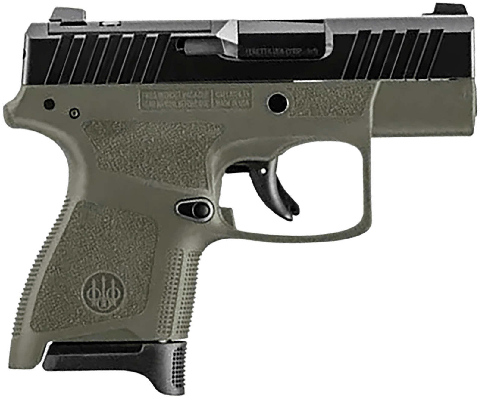 Beretta USA JAXN9278A1 APX A1 Carry Micro-Compact Frame 9mm Luger 8+1 3" Blued Steel Barrel, Black Serrated Steel Slide, OD Green Polymer Frame, Polymer Grip