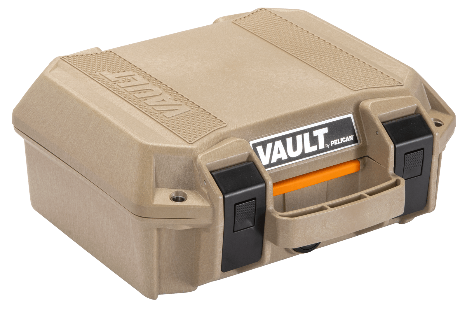 Pelican VCV100 Vault Case Small Tan Polymer Holds Handgun