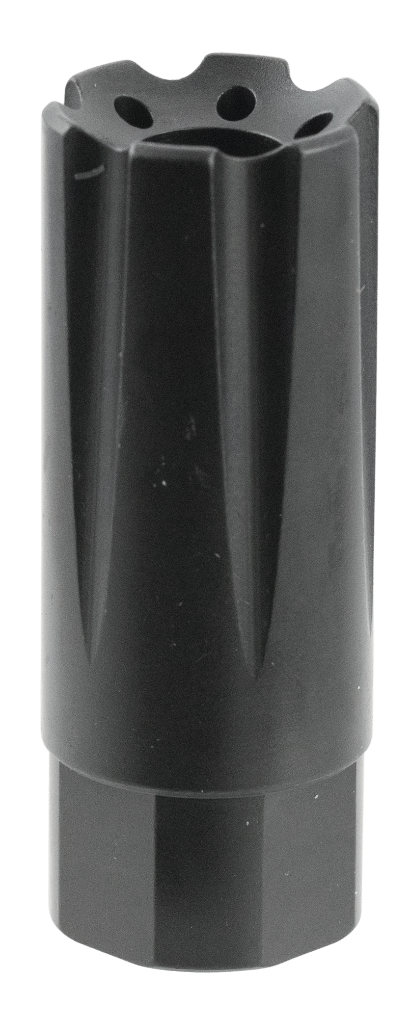 TacFire MZ10209MM Linear Compensator Black Nitride Steel with 1/2"-36 tpi Threads, 2.26" OAL, 0.87" Diameter & Forward Style for 9mm Luger AR-Platform