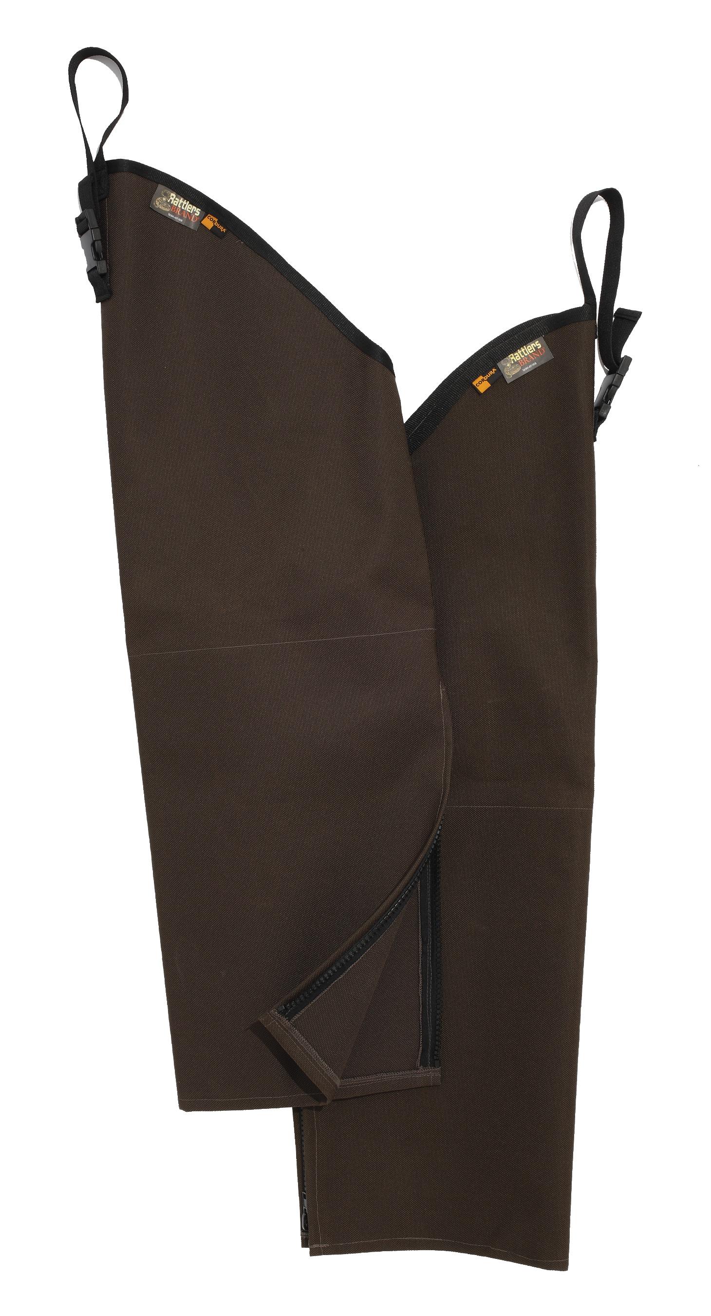 Boyt Harness 9001BRRR Rattlers Chaps 1000D Nylon Brown Regular 26" Adjustable Straps