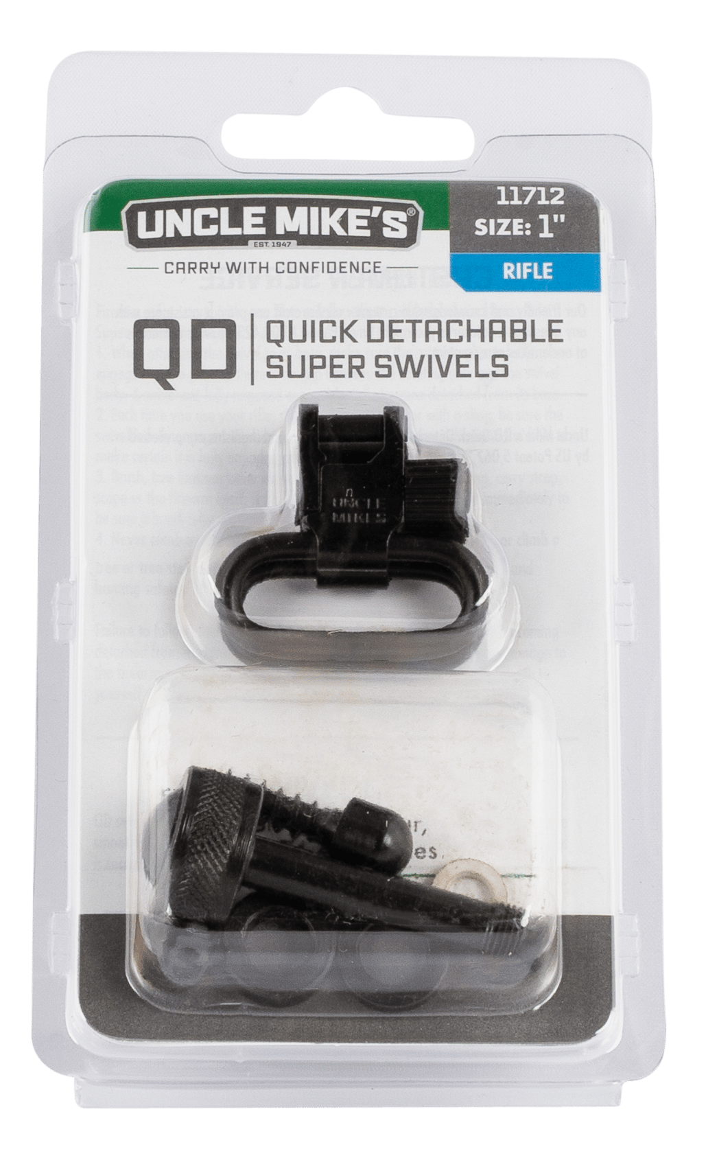Uncle Mike's 11712 Super Swivel  for Remington 7400/ Four Autoloaders Blued 1" Loop