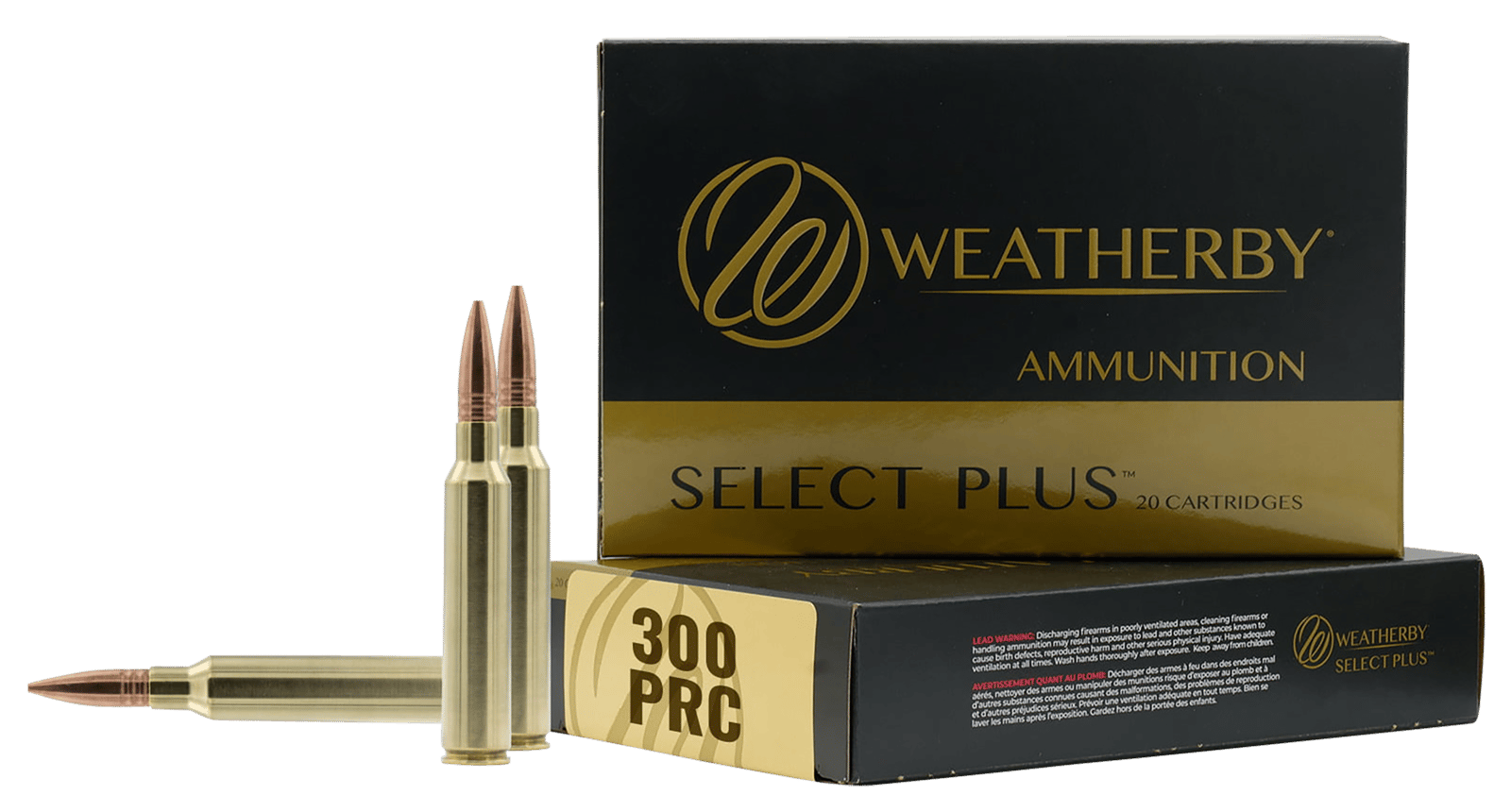 Weatherby M300P195HCB Select Plus  300PRC 195gr Hammer Custom 20 Per Box/10 Case