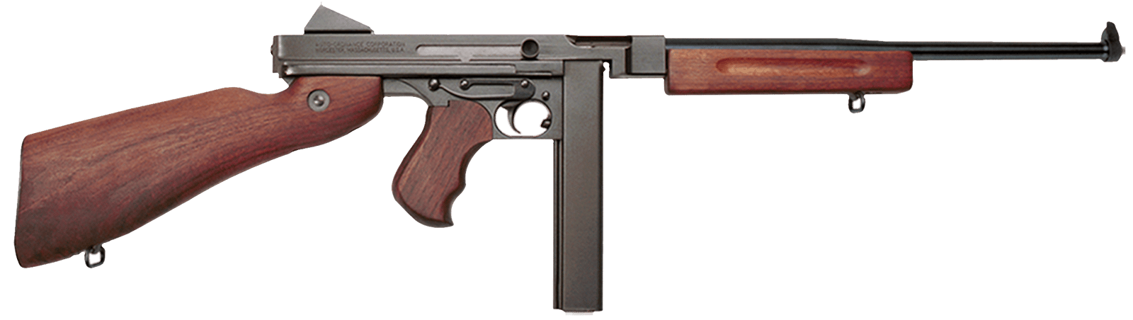 Thompson TM1 M1 Carbine Carbine 45 ACP Caliber with 16.50" Barrel, 30+1 Capacity (Stick), Blued Metal Finish, American Walnut Stock Wood Grip Right Hand