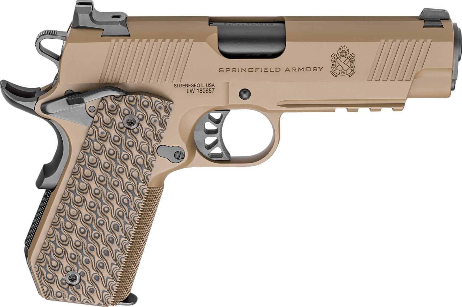 SPG PC9124LRCBCC 45 TRP 1911 CRYCT 4.25 7R BRN