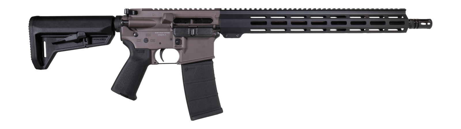 Shark Coast Tactical 300-063-1000-04 Holmes  5.56 NATO 30+1 16" Black Nitride Threaded Barrel, Aluminum Receiver w/Picatinny Rail, M-LOK Handguard, Magpul Collapsible Black Polymer Stock, Magpul MOE G