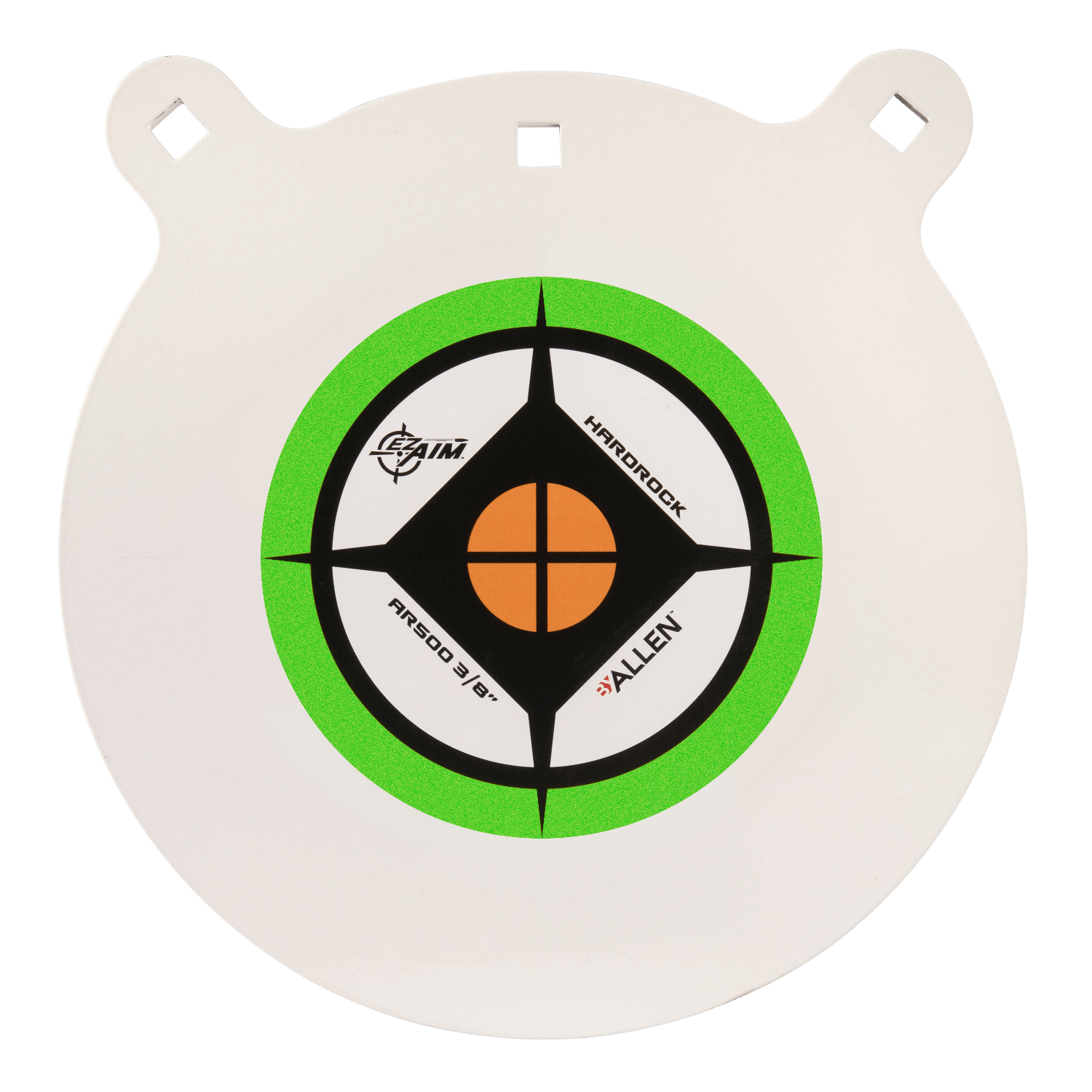 EZ-Aim 15599 Hardrock  12" AR500 Steel Gong Shooting Target .38" Thickness Black / Green / White