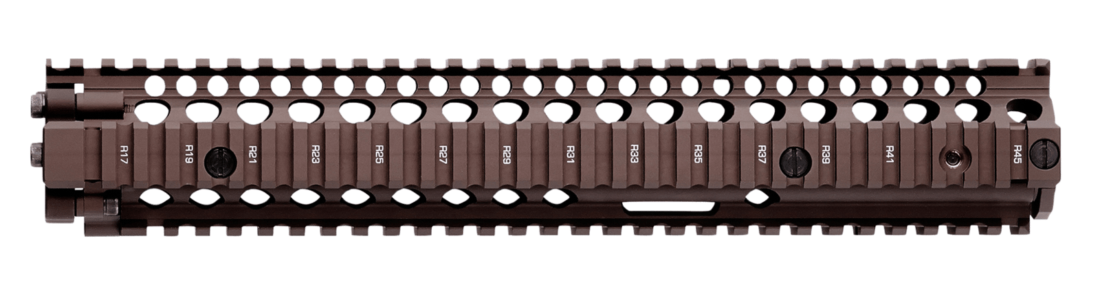 Daniel Defense 0100408001 M4A1 RIS II Handguard 12.25" 2-Piece, Free-Floating Style Made of 6061-T6 Aluminum with Flat Dark Earth Anodized Finish & Picatinny Rail for AR-15