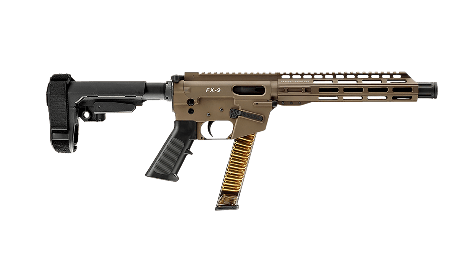 FREEDOM ORDNANCE FX9P10S-FDE FX9P  9mm Luger 31+1 10" Flat Dark Earth