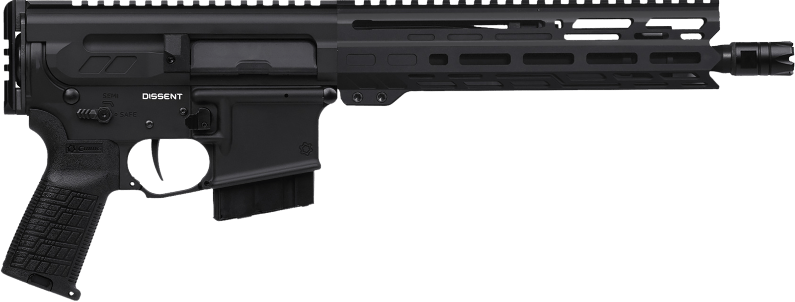 CMMG 34A840F-AB Dissent MK4 338 ARC 10+1 10.50" Black Nitride Threaded Barrel, 9.60" M-LOK Handguard, Black Armor Cerakote Aluminum Picatinny Rail Receiver, Rear Picatinny Rail, CMMG Zeroed Grip