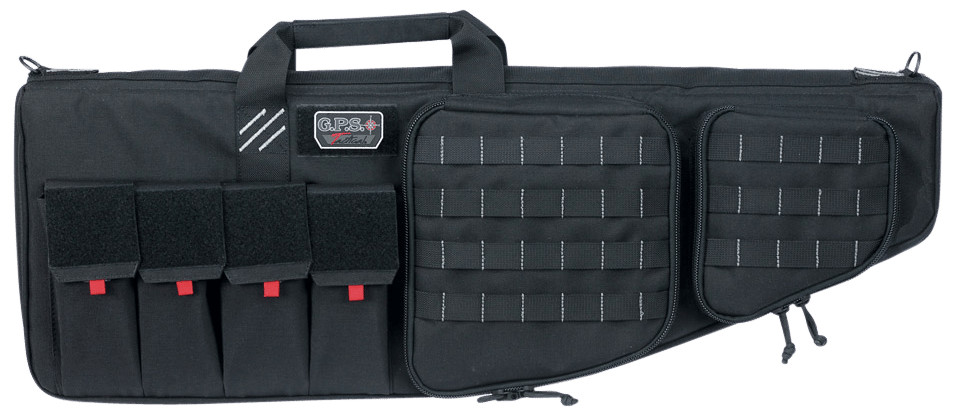GPS Bags T32ARB Tactical AR Case 32" Black 1000D Nylon with Mag & Storage Pockets, Lockable Zippers, External Handgun Pocket & DuPont Teflon Coating