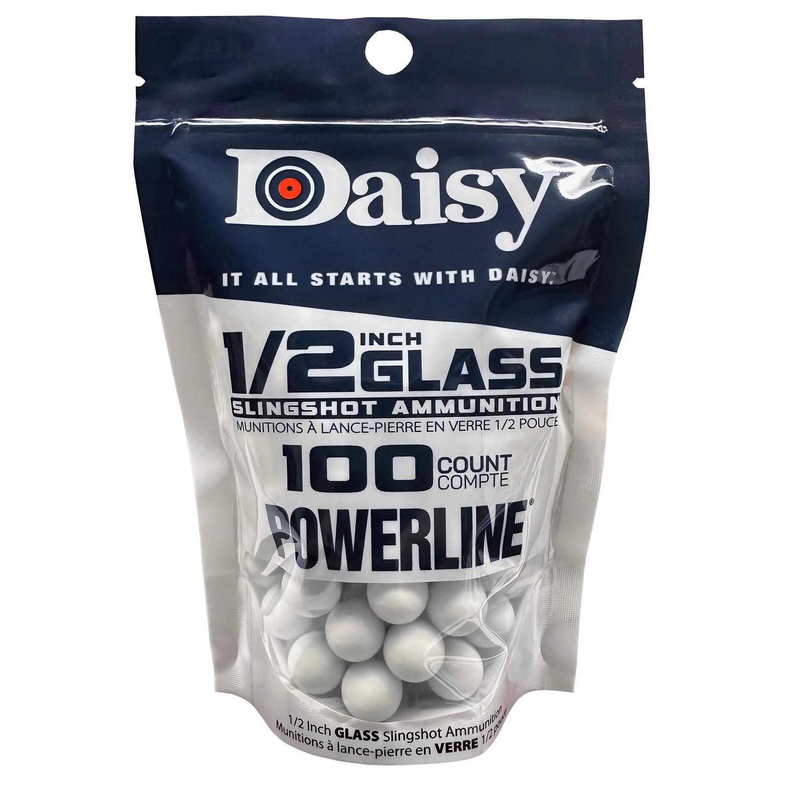 DAISY 1/2" GLASS SLINGSHT AMMO 100CT