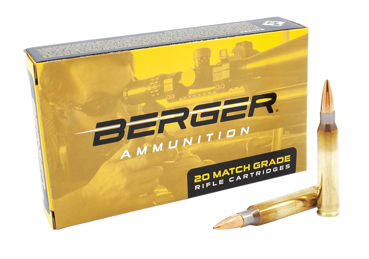 Berger Bullets 23020 Target Rifle 223Rem 73gr Boat Tail 20 Per Box/10 Case