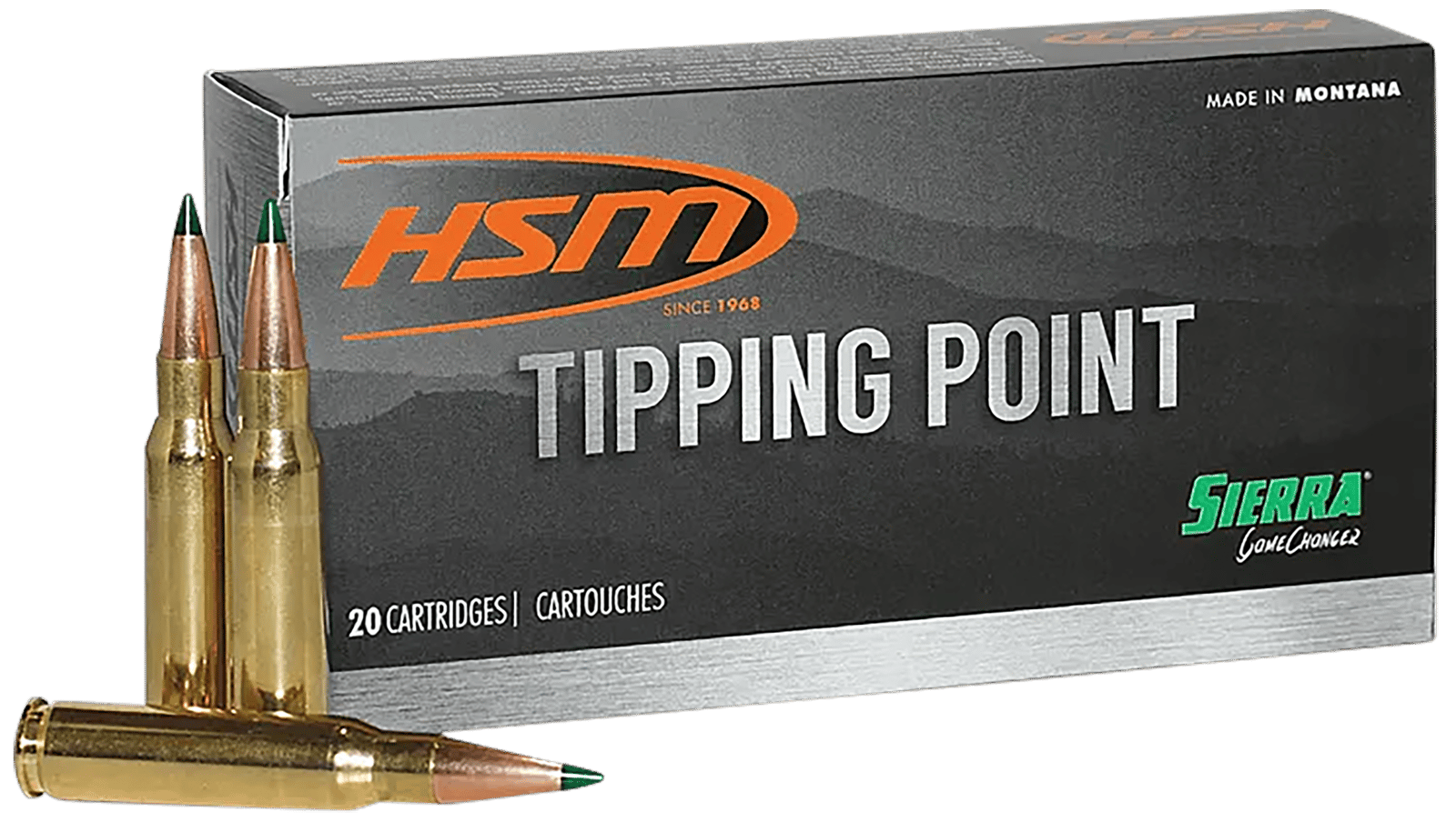HSM  Tipping Point 2 Super Shock Tip 7mm Rem 162 gr Hornady SST 20 Per Box/ 20 Case