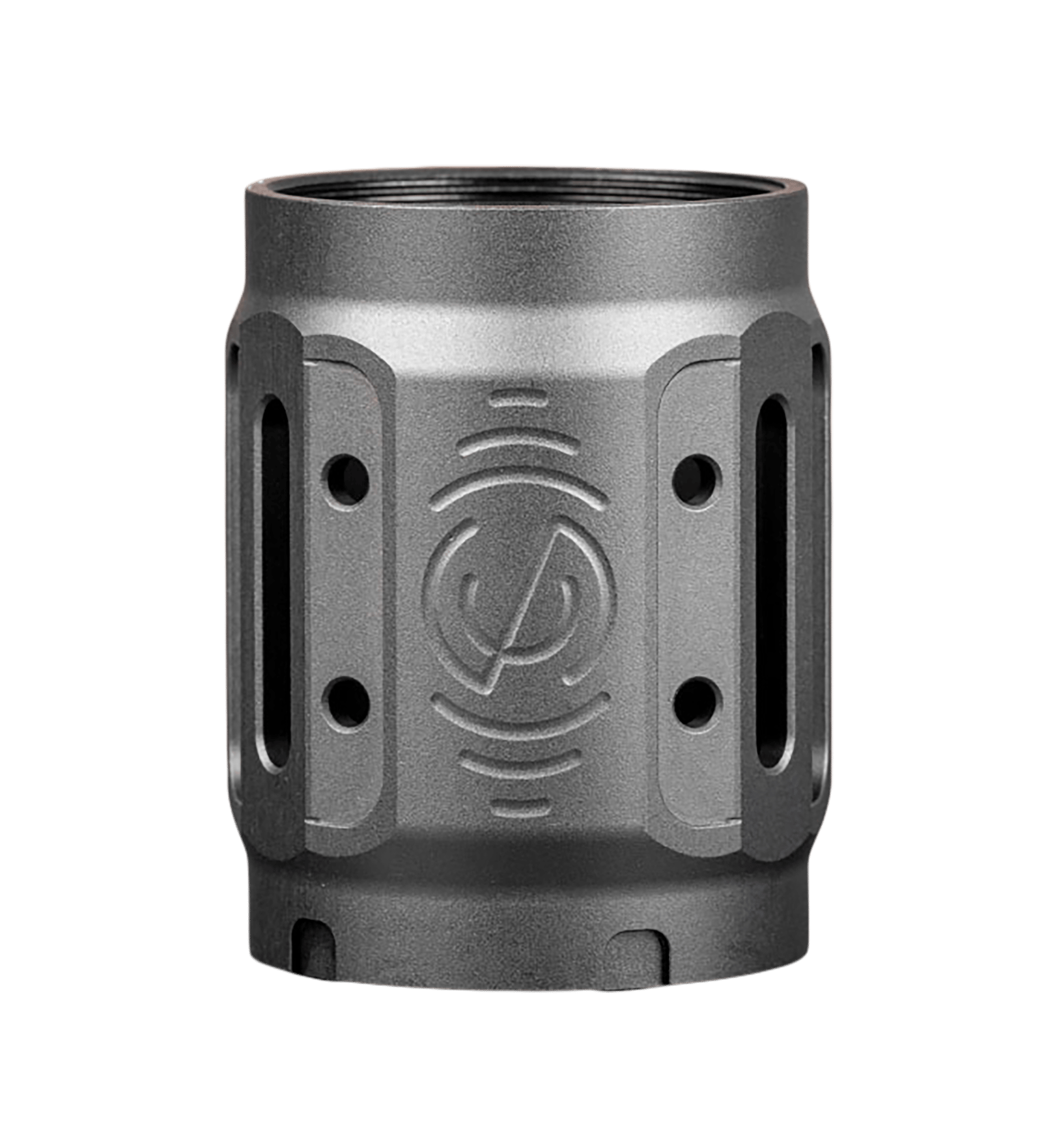 SilencerCo AC5449 Bravo MAAD Brake 2.0 Black Anodized Aluminum 2.11" OAL 1.68" Diameter