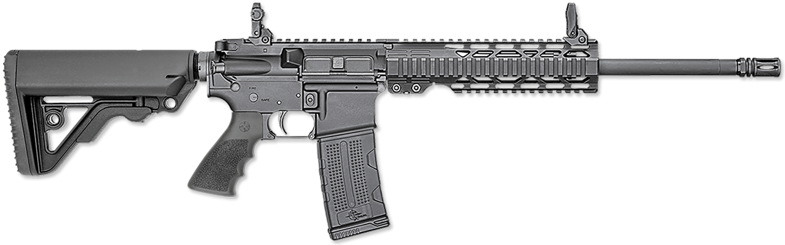 Rock River Arms AR1910 LAR-15M Assurance-M Carbine 5.56x45mm NATO 16" 30+1, Black, RRA Operator Stock & Hogue Grip, Flip-Up Sights, Carrying Case