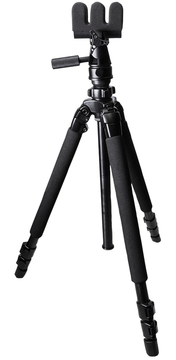 KOPF Jager KJ85001K K700 AMT Tripod made of Aluminum with Black Finish, Pivoting Reaper Grip, 360 Degree Pan & 3-Level Leg Extensions