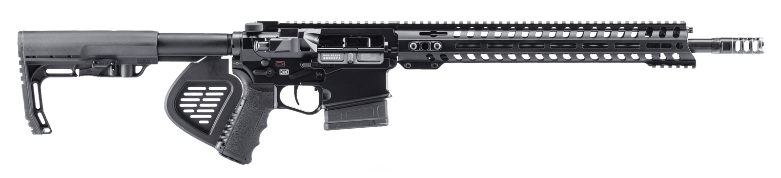 Patriot Ordnance Factory 01666 Revolution *CA Compliant 308 Win,7.62x51mm NATO 16.50" 10+1 Black Hard Coat Anodized Rec Black Polymer 6 Position MFT BMS Minimalist Stock Black Polymer Grip