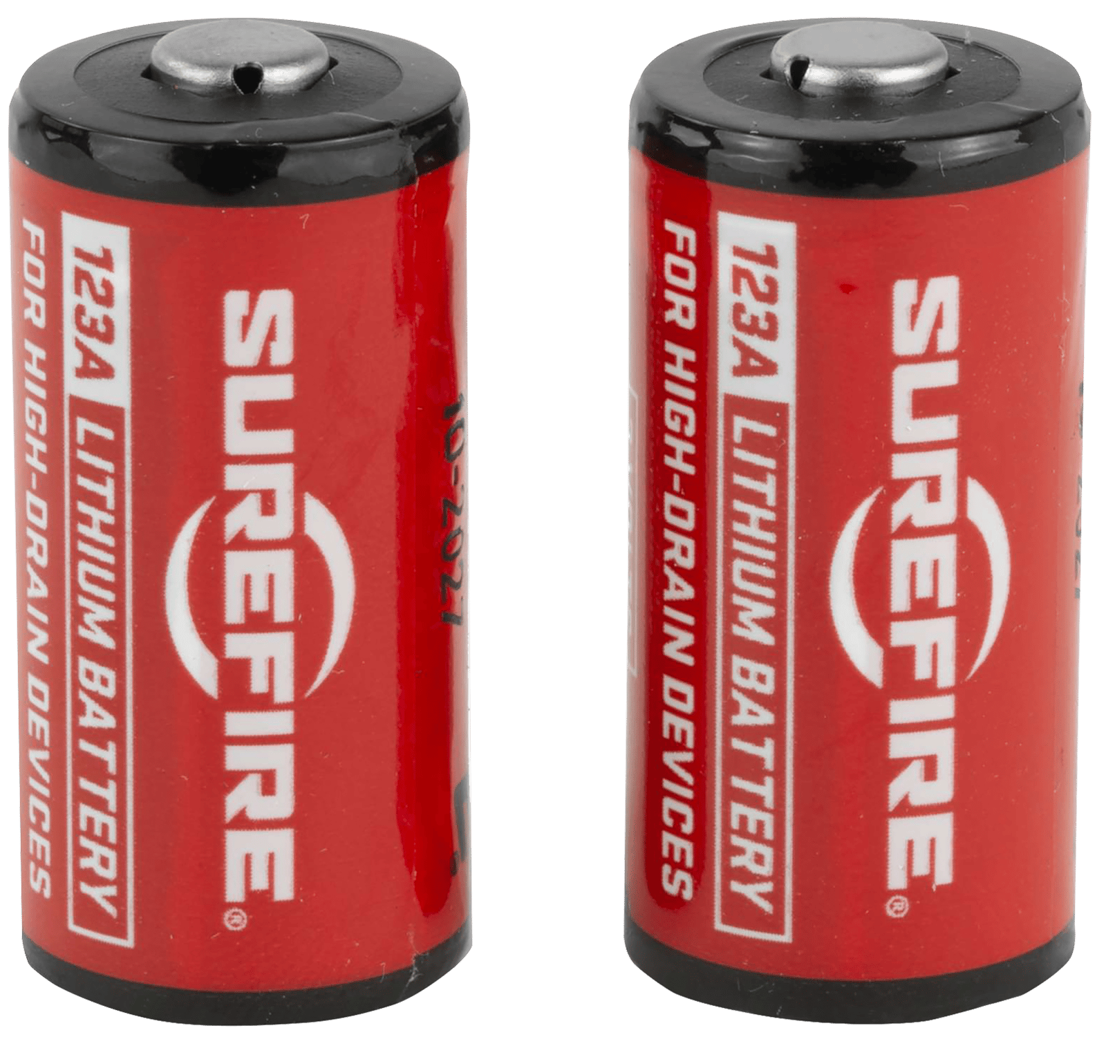 SureFire SF2CB 123A Batteries  Red/Black 3.0 Volts 1,500 mAh (2) Single Pack