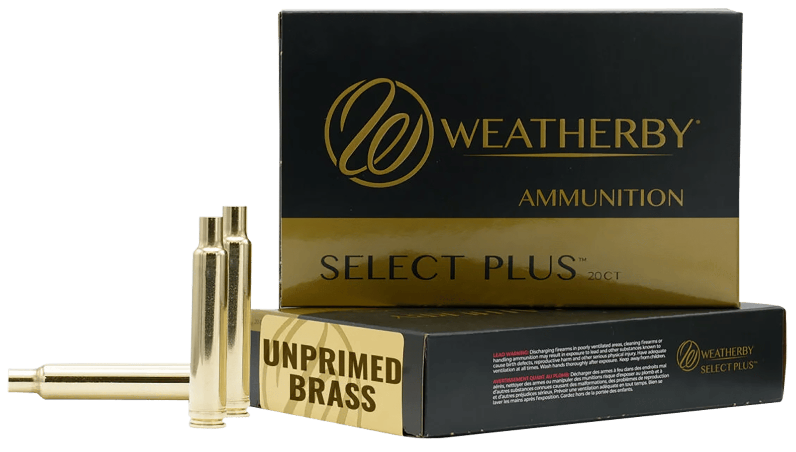 Weatherby BRASS257 Unprimed Cases  257WthbyMag Rifle Brass 20/Box
