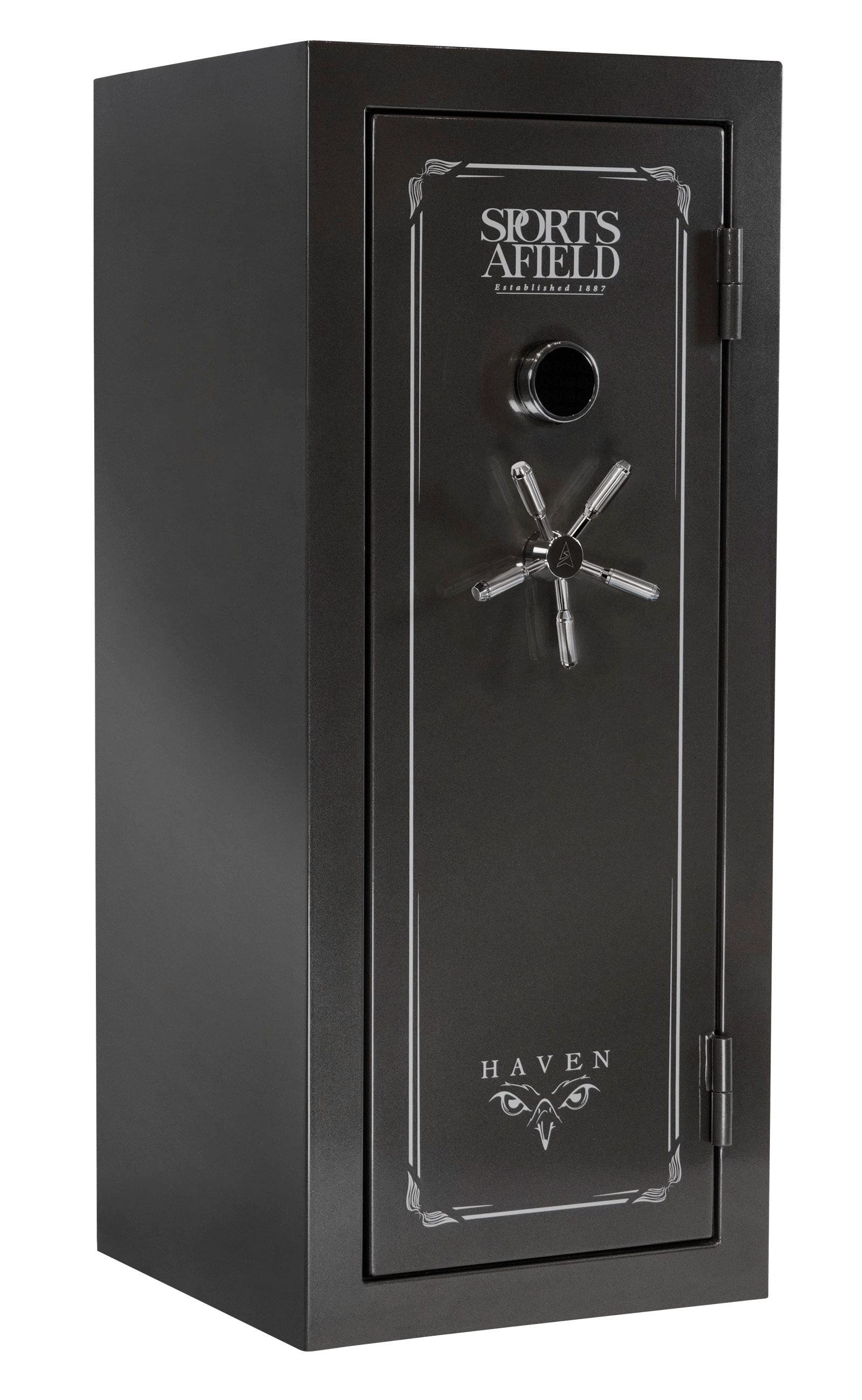 Sports Afield SECSA5925HXS Haven  Electronic Keypad/Key Entry Dark Gray Metallic Steel Holds 24 + 4 59" H x 25" W x 24" D Fireproof- Yes