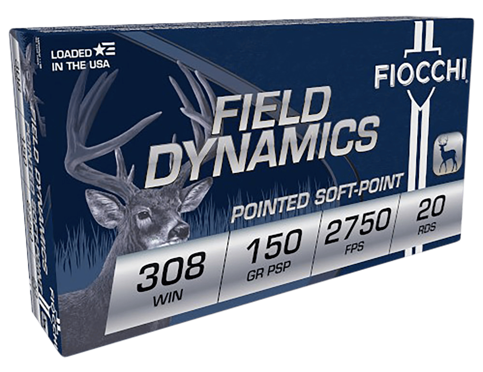 Fiocchi 308B Field Dynamics  308Win 150gr Pointed Soft Point 20 Per Box/10 Case