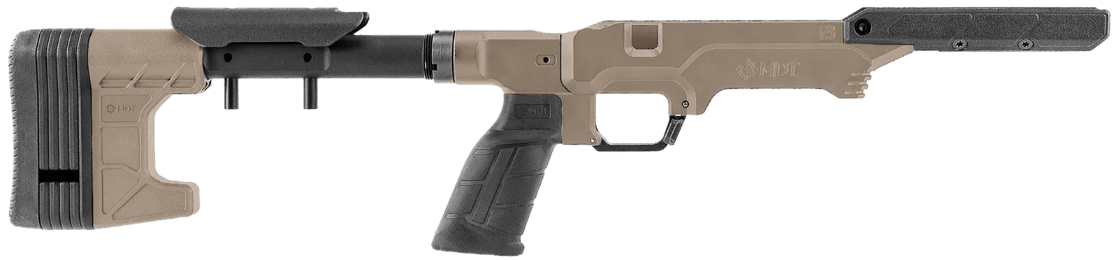 Mdt Sporting Goods Inc 114648FDE The Worker LSS Gen3 Flat Dark Earth Fits Remington 700 Long Action
