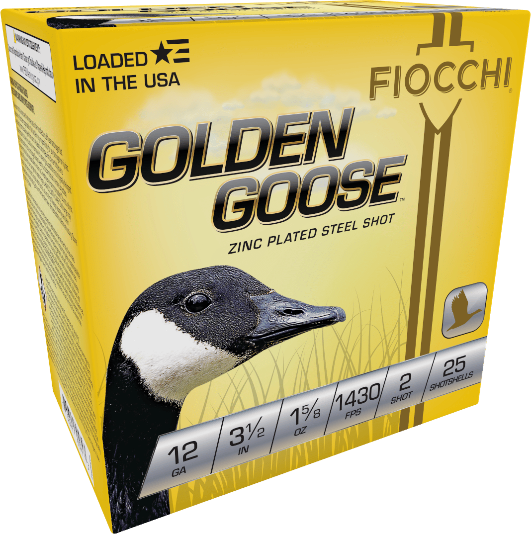 Fiocchi 1235GG2 Golden Goose  12Gauge 3.50" 1 5/8oz 2Shot 25 Per Box/10 Case