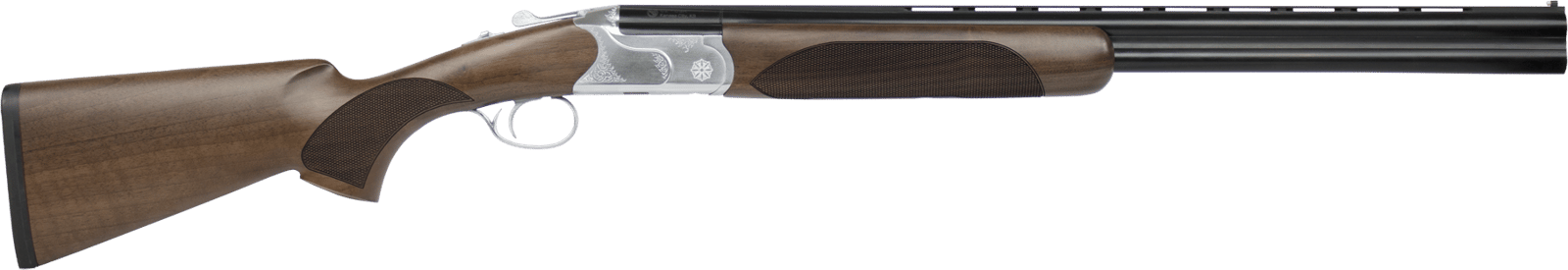 CZ-USA 06469 Redhead Premier Reduced Length 20 Gauge Compact 3" 2rd 24" Gloss Black Chrome Barrel, Silver Satin Chrome Metal Finish, Turkish Walnut Stock Includes 5 Chokes