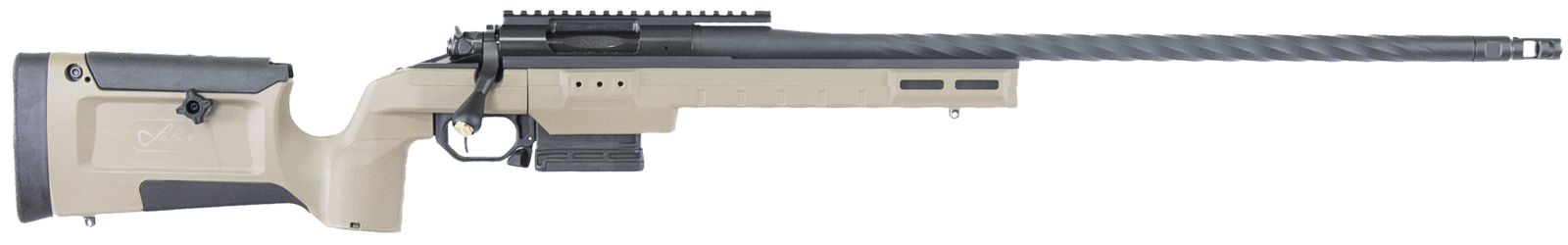 Larue Tactical LTKRGSIETE300WSM24FDE Siete Magnum 300 WSM 3+1 24" Sendero Fluted Barrel FDE Right Hand