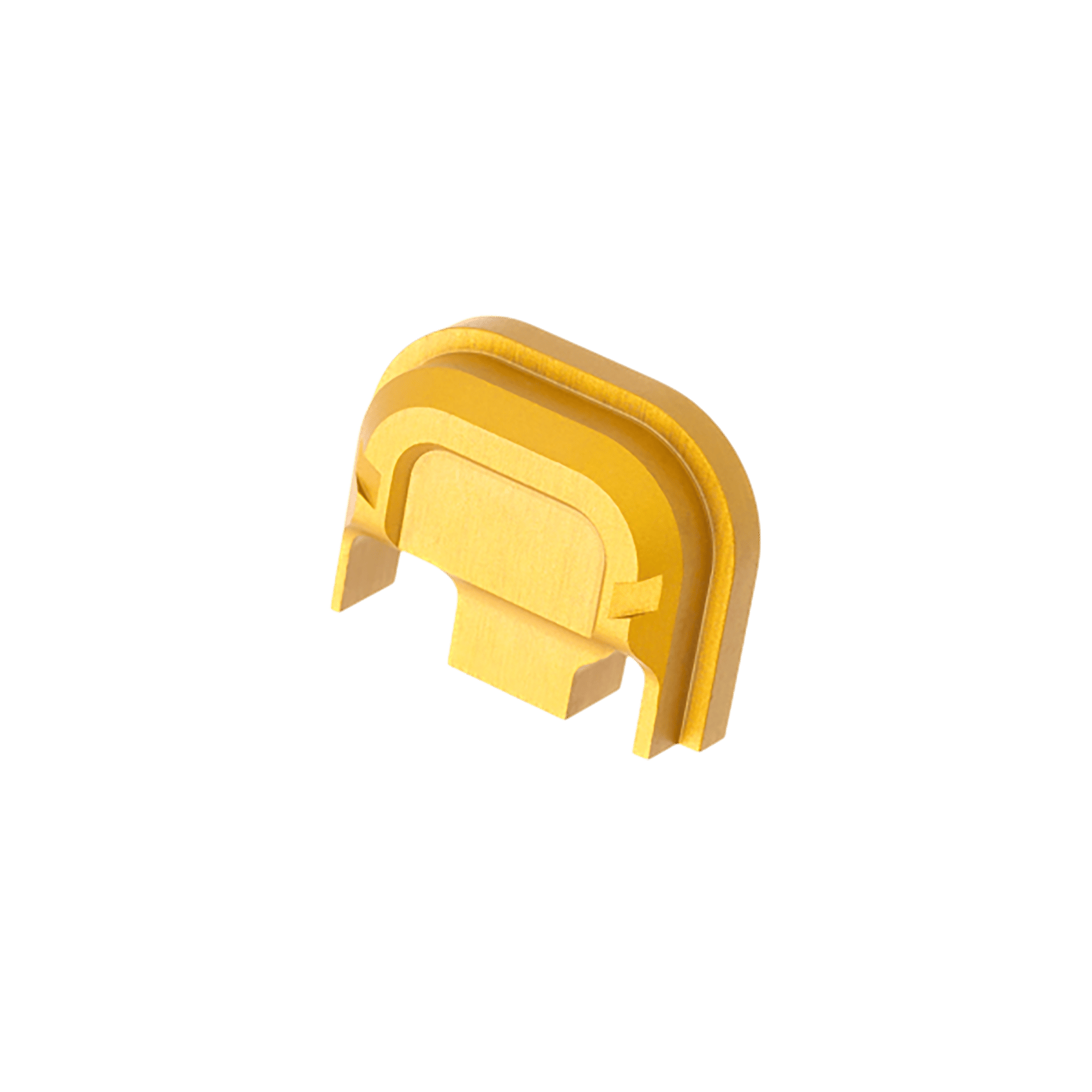 Tyrant CNC TDG14SPGLD Slide Cover Plate  Chevron Design Glock Gen1-4 Gold Aluminum