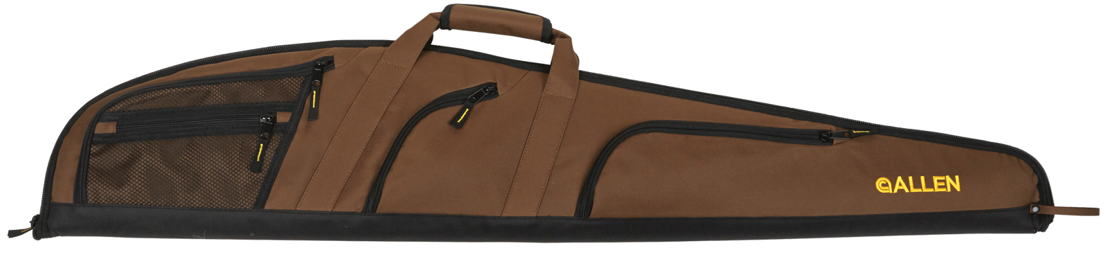 Allen 99452 Daytona Shotgun Case 52" Mocha Brown Endura w/ Black Trim Adjustable Sling, 4 Pockets & Easy Clean Lining