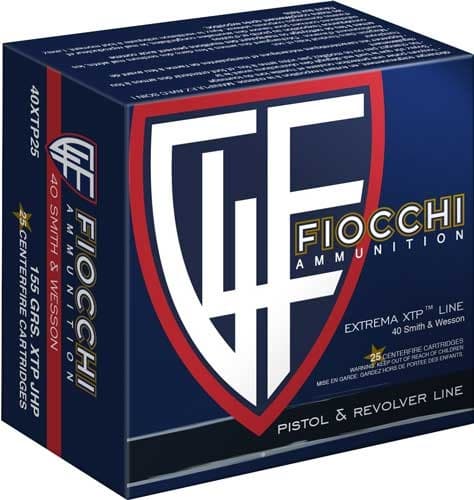 FIOCCHI 40 SW 155GR XTP-HP 25RD 20BX/CS <