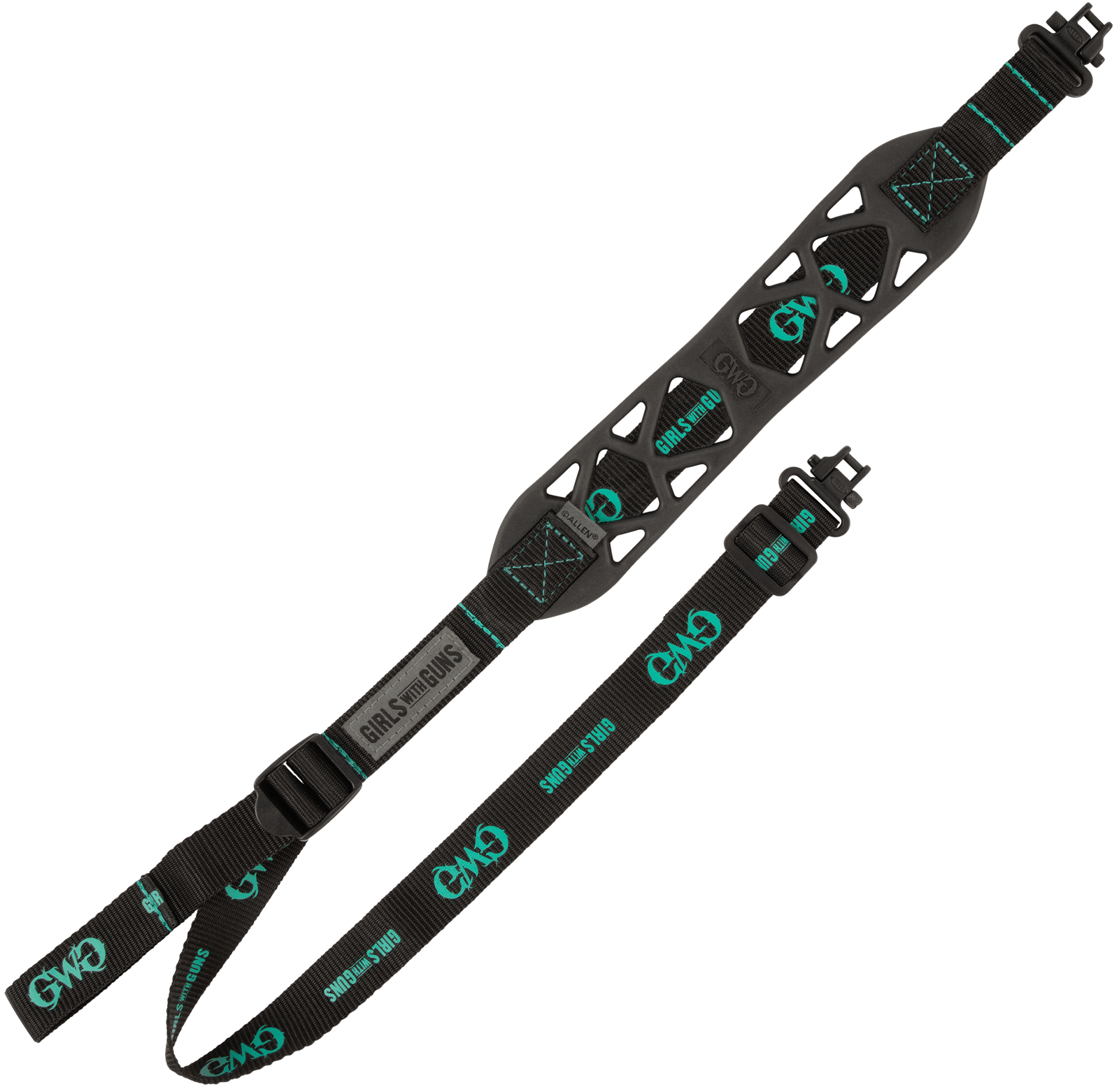 Girls With Guns 8274 Black Label  Black Rubber 22.50"-39" OAL Adjustable