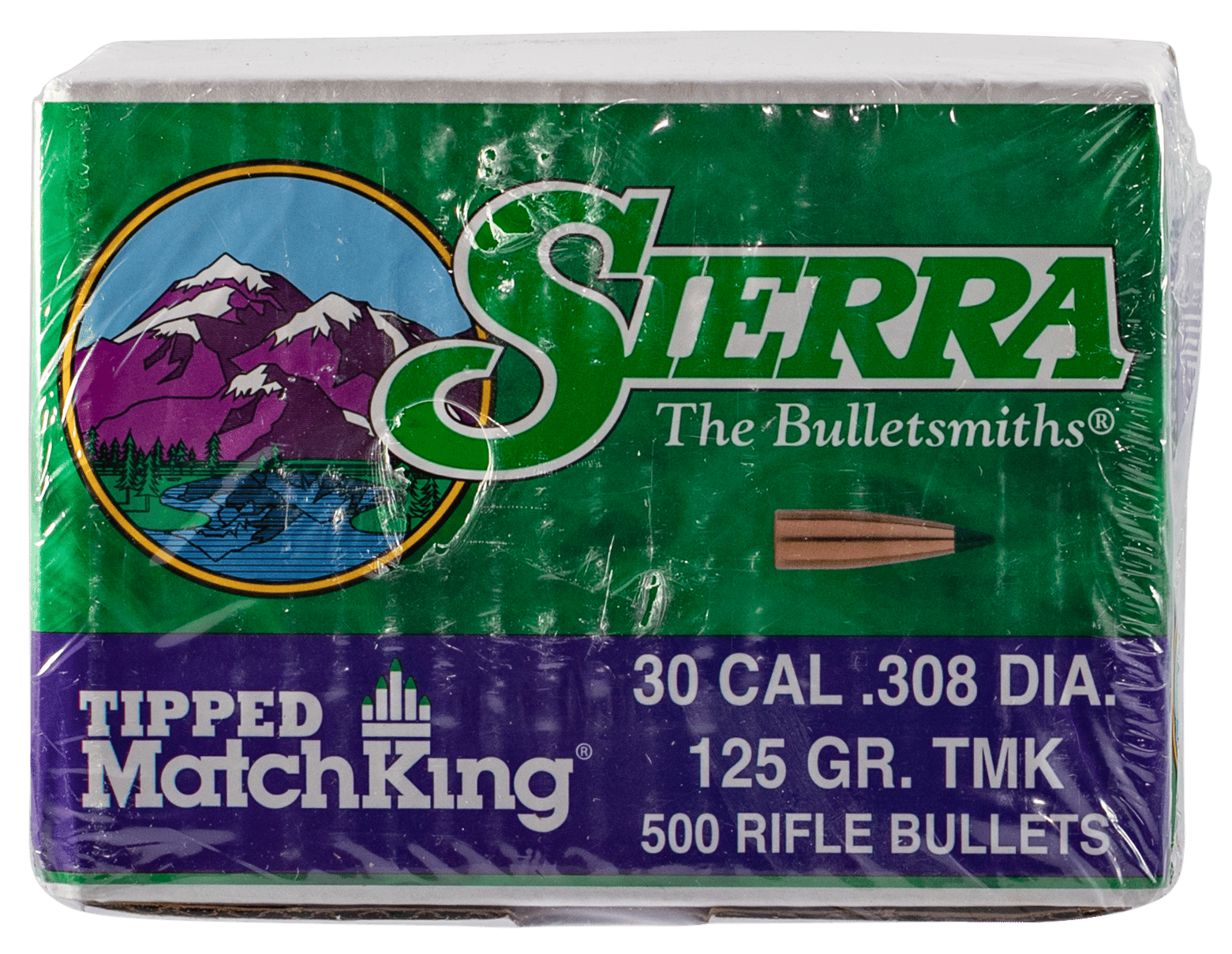 Sierra 7725C Tipped MatchKing  30Cal 125gr Tipped MatchKing 500/Box