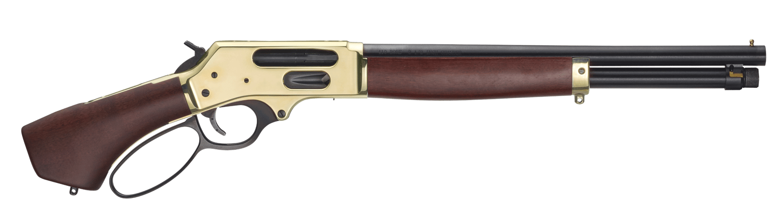 Henry H018BAH410 Axe  410 Bore 5+1 15.14" Blued Barrel, Fixed American Walnut