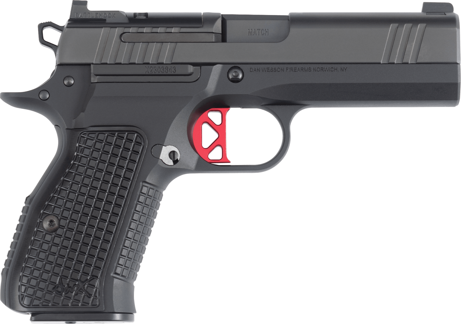 Dan Wesson 92114 DWX  Compact Frame 9mm Luger 10+1 4" Black Match Grade Barrel Black DLC Serrated Slide Black Aluminum Frame w/Beavertail Black Aluminum Grip