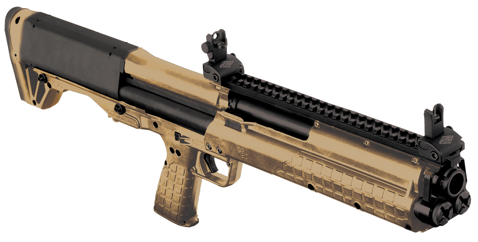 Kel-Tec KSGTAN KSG  Tan 12 Gauge 18.50" 3" 14+1 Tan Rec/Barrel Tan Polymer Fixed Stock & Grip