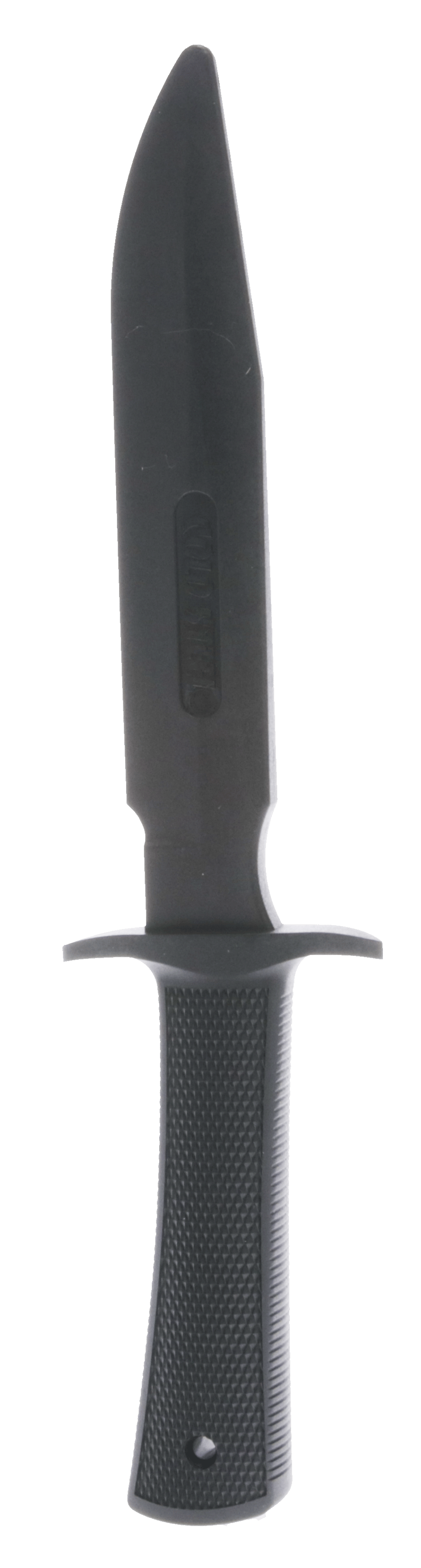 Cold Steel CS92R14R1 Military Classic Trainer 6.75" Fixed Plain Black Santoprene Blade, 4.75" Black Santoprene Handle
