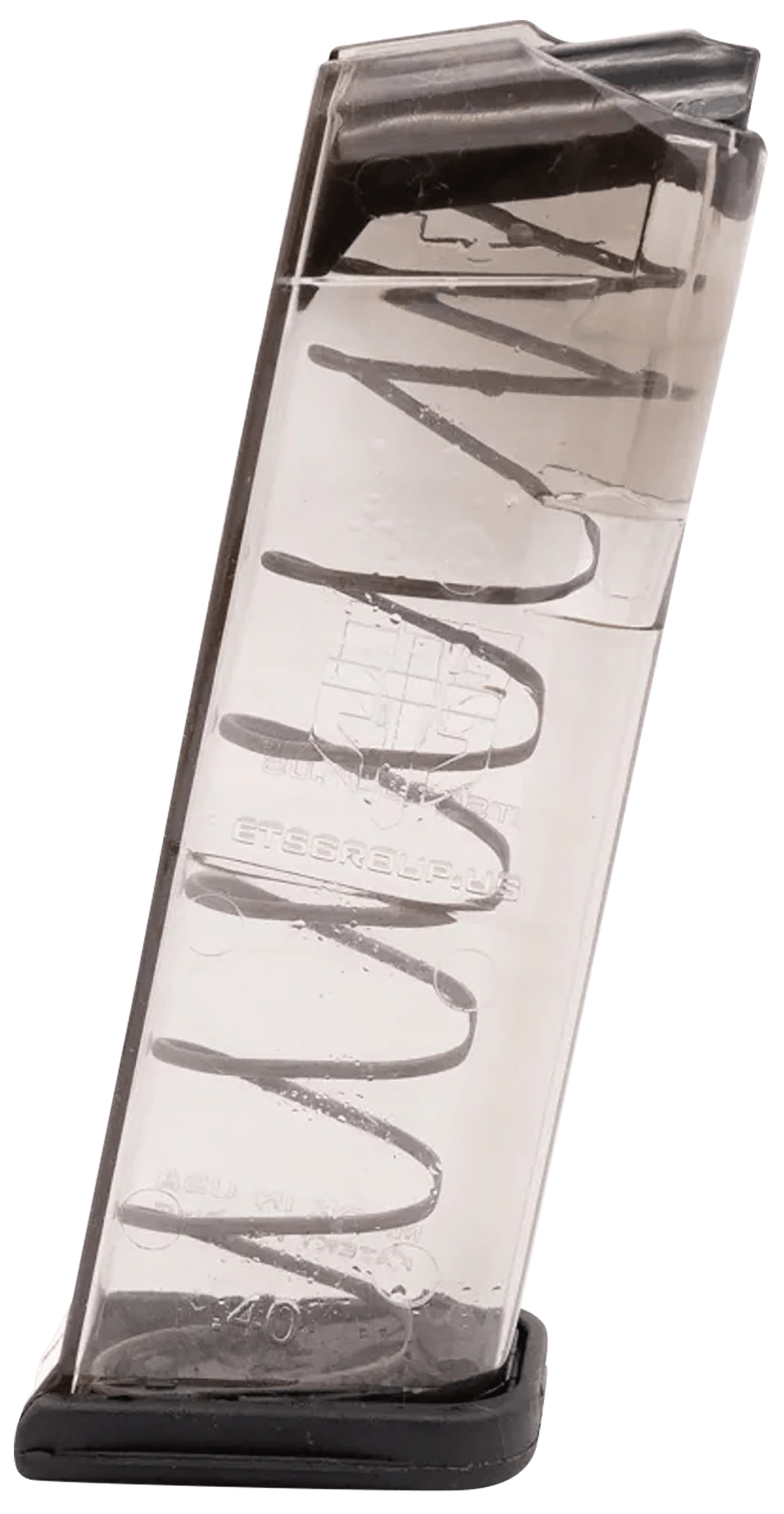 ETS Group GLK23 Pistol Mags  13rd 40 S&W Compatible w/Glock 23/27 Clear Polymer
