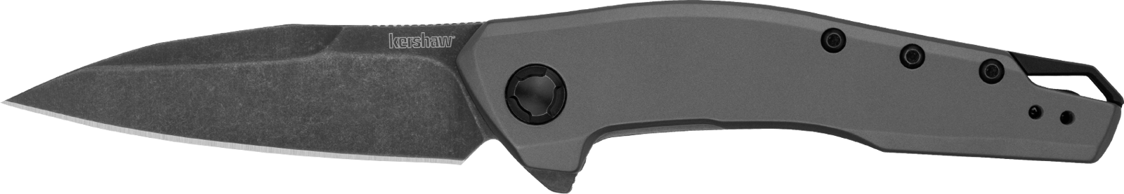 Kershaw 1815 Sanctum  EDC 2.98" Folding Wharncliffe Blackwash 8Cr13MoV SS Blade, Gray PVD Stainless Steel Handle