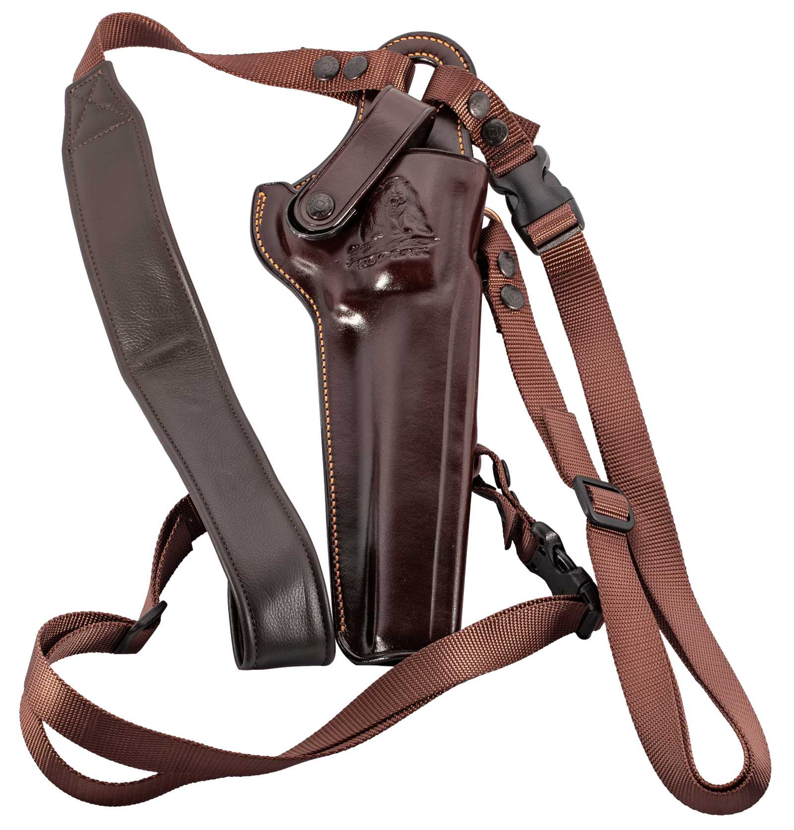 Galco KK130H Kodiak Chest Holster Havana Brown Leather Shoulder/Torso Strap Fits Ruger Super Redhawk 7.50" Right Hand