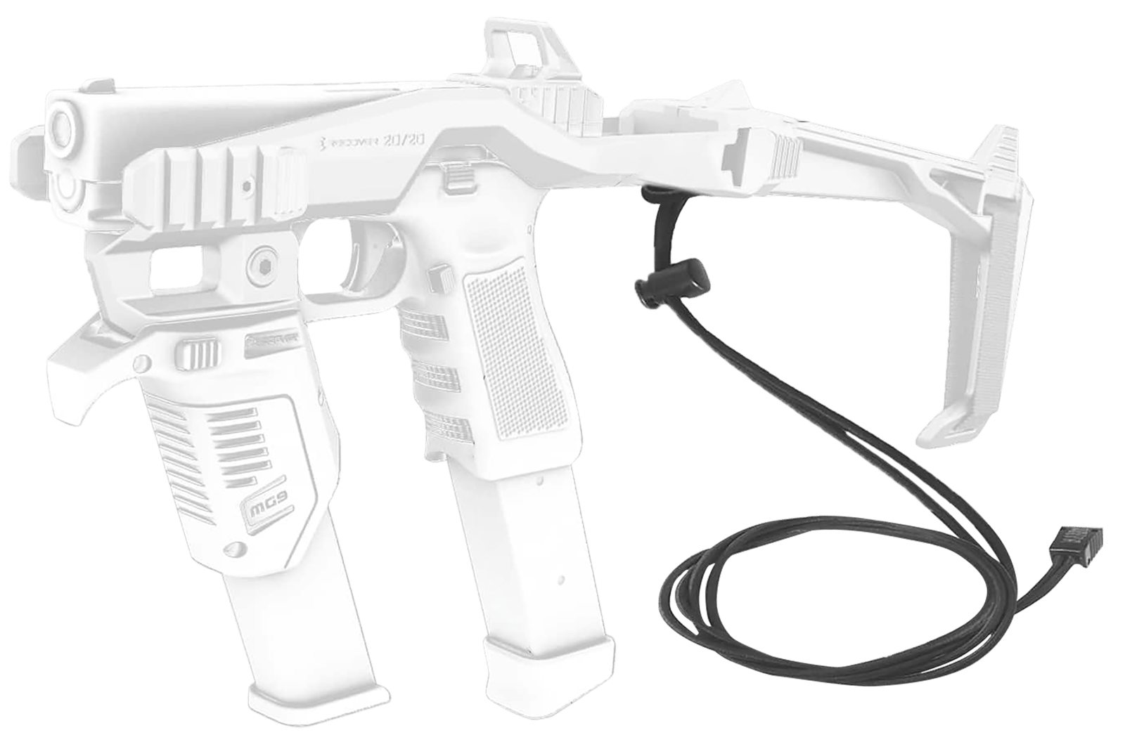 Recover Tactical FS2001 20/20 Sling Black Elastic Sling compatible w/ all Recover Tactical Stabilizer Braces