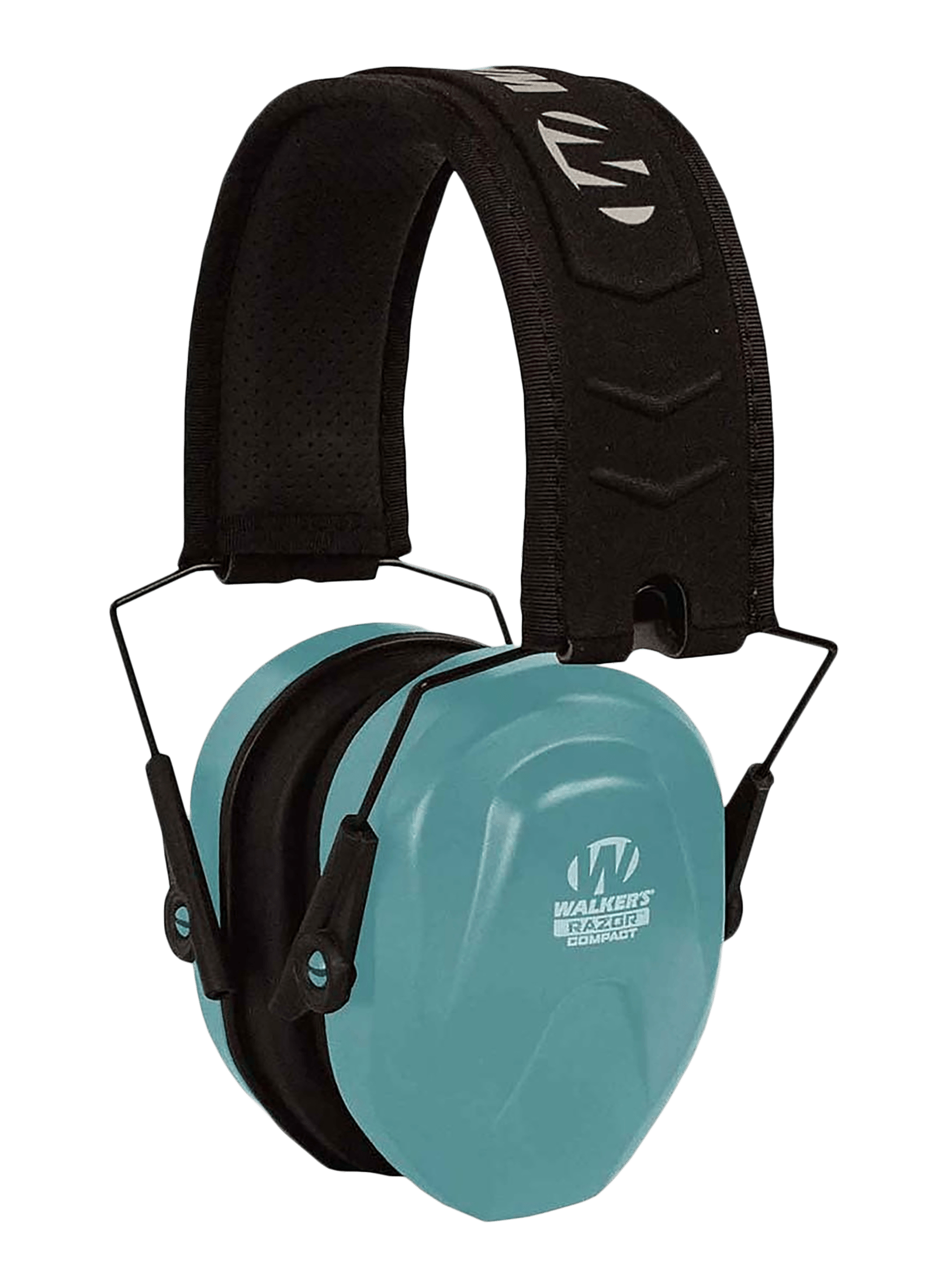 Walker's GWPCRPASTL Razor Compact Passive Muff 24 dB Over the Head Teal/Black Polymer Fits Youth/Women