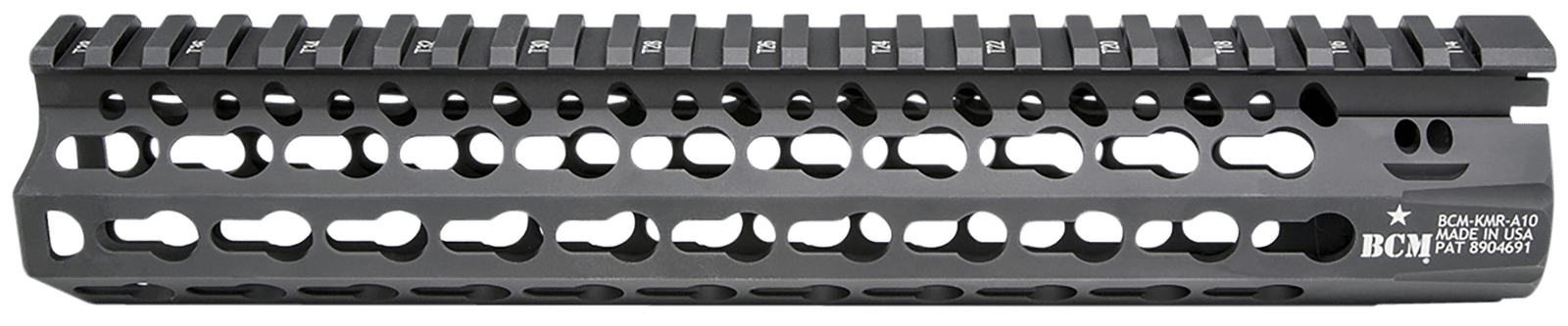 BCM KMRA10556BK KMR Alpha Handguard 10" Keymod Style Made of Aluminum with Black Anodized Finish for AR-15