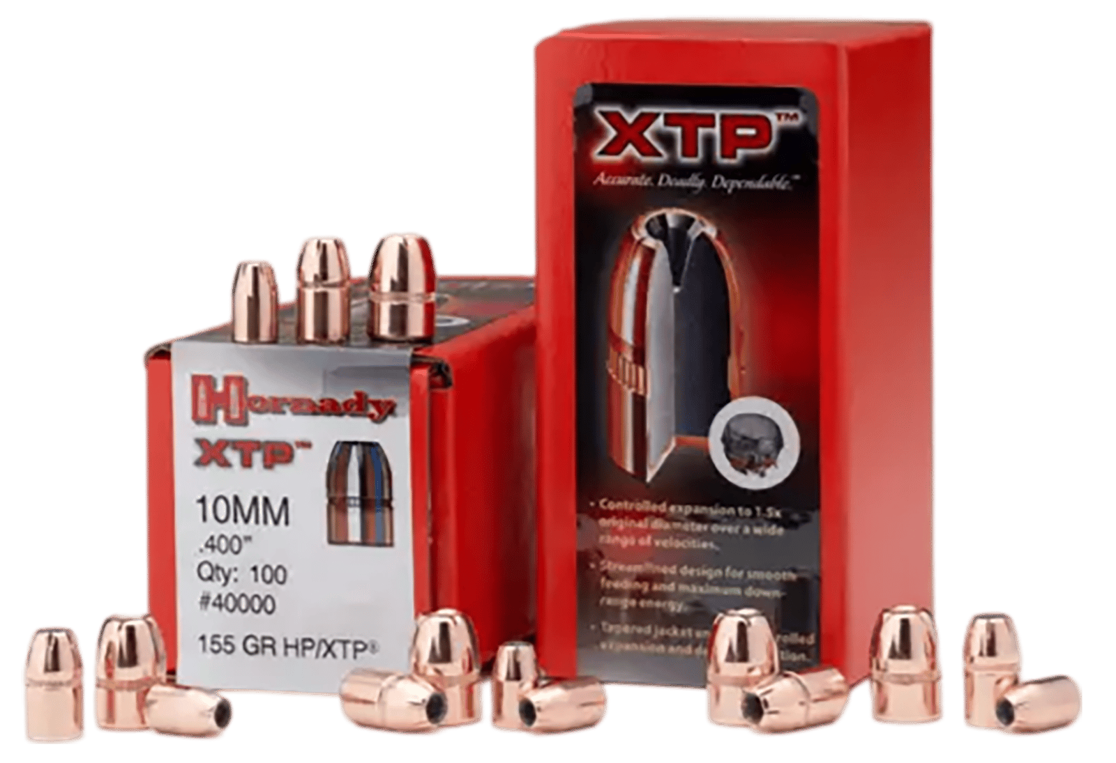 Hornady 45100 XTP  45 Cal .451 185 gr Hollow Point 100 Per Box/ 15 Case