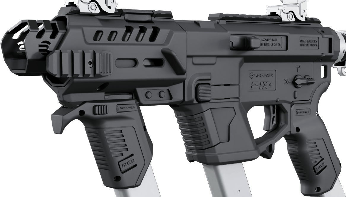 Recover Tactical PIXPMG01 P-IX+MG  PG9 SR20 Metal Front Guard Black